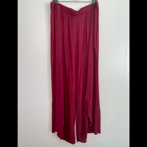 Jolt Kimono & Living Doll Split Pants Wine Size 3X - Picture 7 of 16